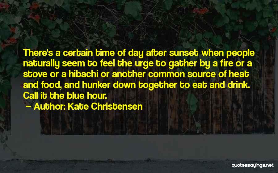 Hunker Down Quotes By Kate Christensen