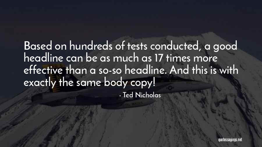 Hunsader Farms Quotes By Ted Nicholas Hunsader Farms Quotes By Ted Nicholas