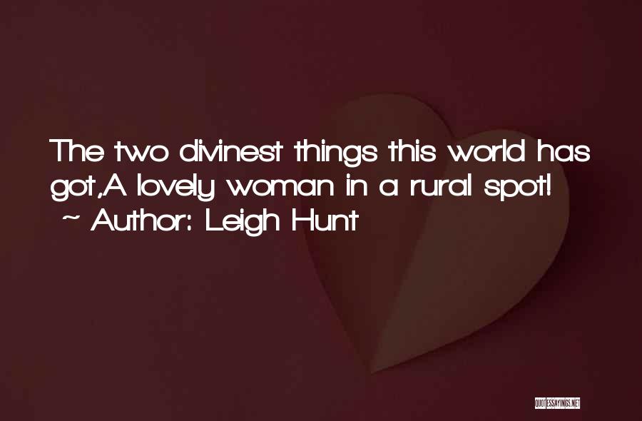 Hunt Quotes By Leigh Hunt