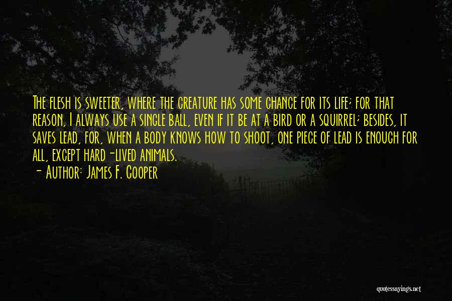 Hunting Animals Quotes By James F. Cooper