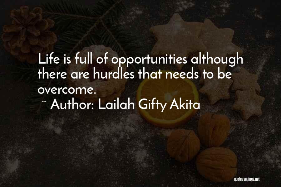 Hurdles In Life Quotes By Lailah Gifty Akita