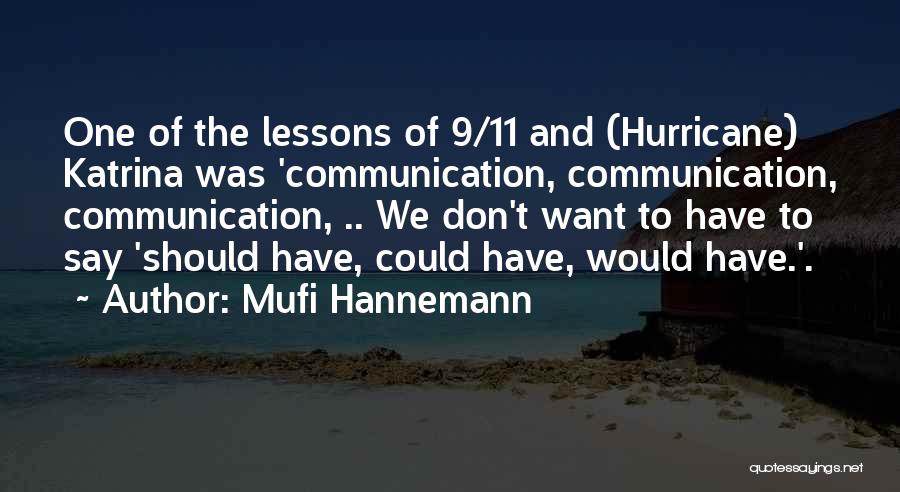 Hurricane Katrina Quotes By Mufi Hannemann