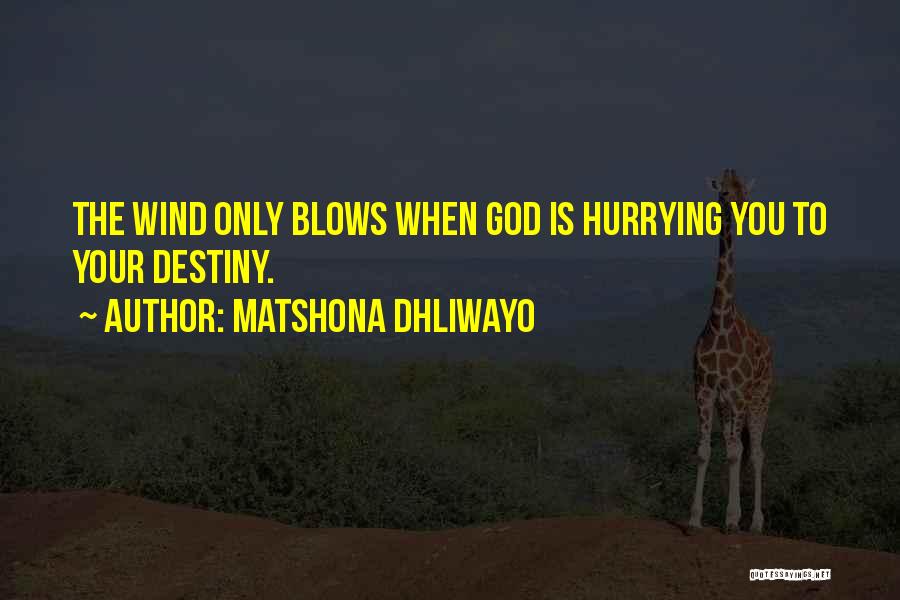 Hurrying Quotes By Matshona Dhliwayo