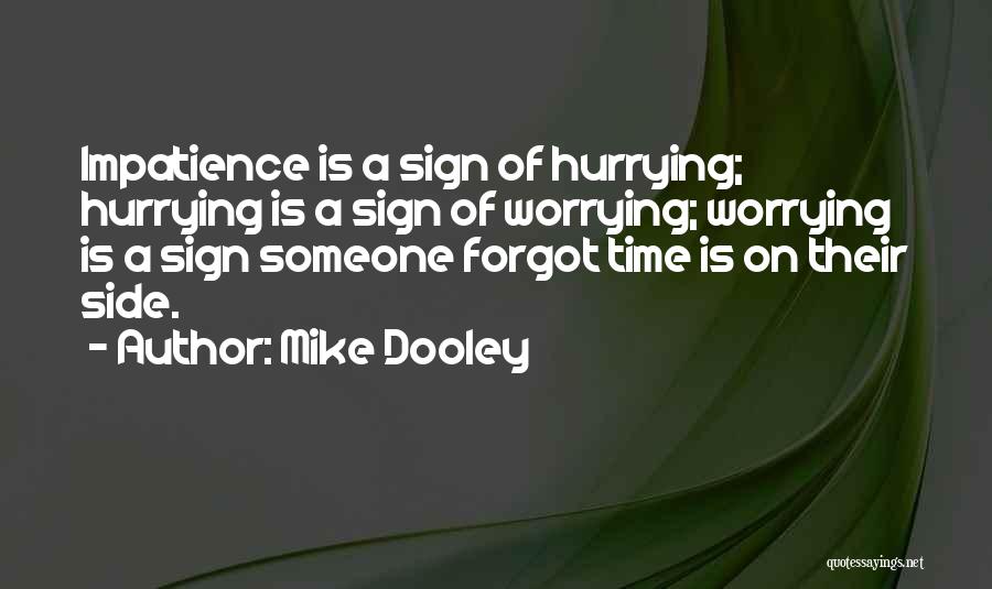 Hurrying Quotes By Mike Dooley