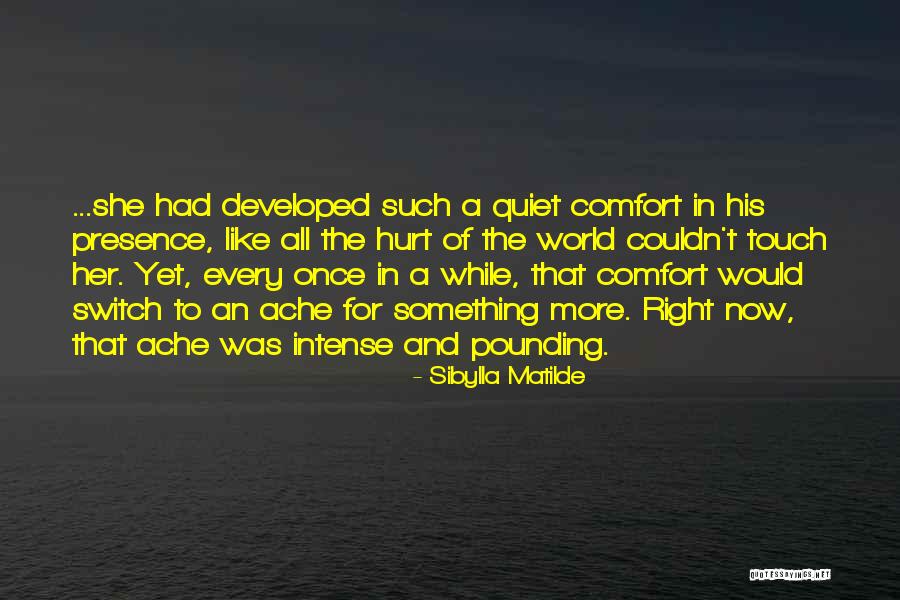 Hurt And Comfort Quotes By Sibylla Matilde Hurt And Comfort Quotes By Sibylla Matilde