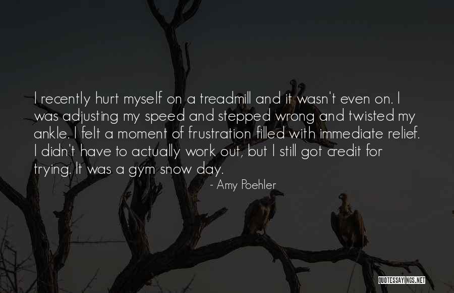 Hurt Ankle Quotes By Amy Poehler Hurt Ankle Quotes By Amy Poehler