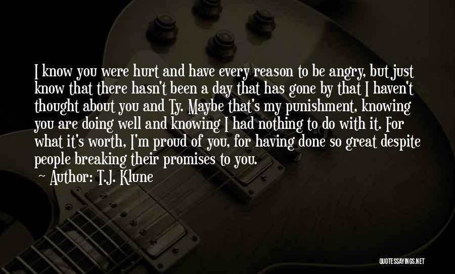 Hurt Breaking Up Quotes By T.J. Klune