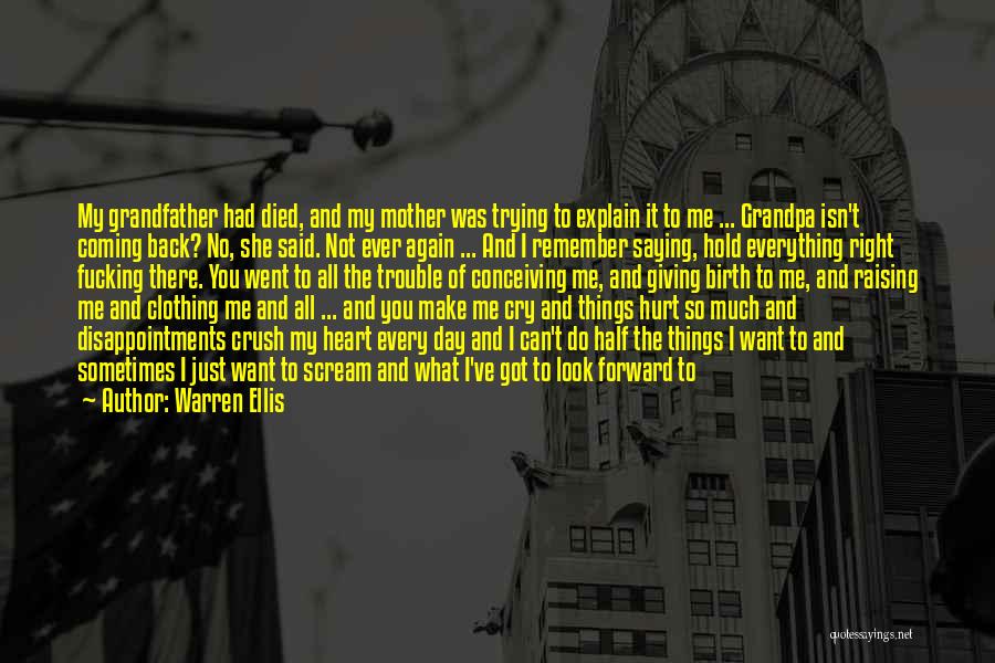 Hurt Breaking Up Quotes By Warren Ellis