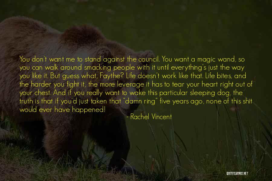 Hurt Dog Quotes By Rachel Vincent