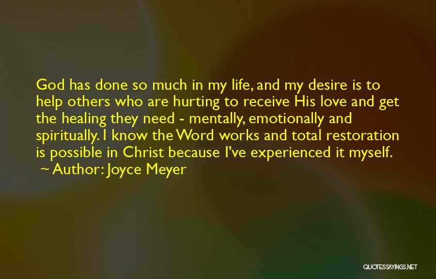 Hurt Emotionally Quotes By Joyce Meyer