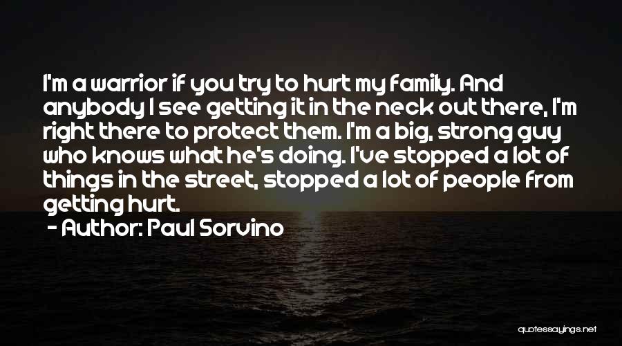Hurt My Family Quotes By Paul Sorvino
