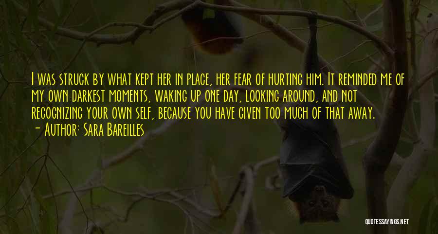 Hurting Because Of Him Quotes By Sara Bareilles