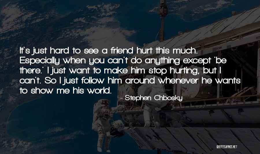 Hurting Best Friend Quotes By Stephen Chbosky