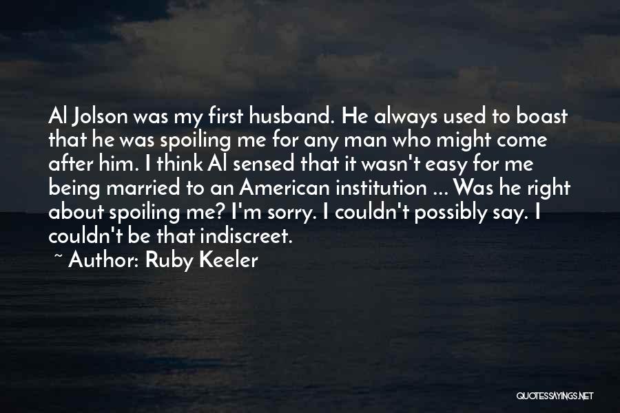 Husband Always Right Quotes By Ruby Keeler