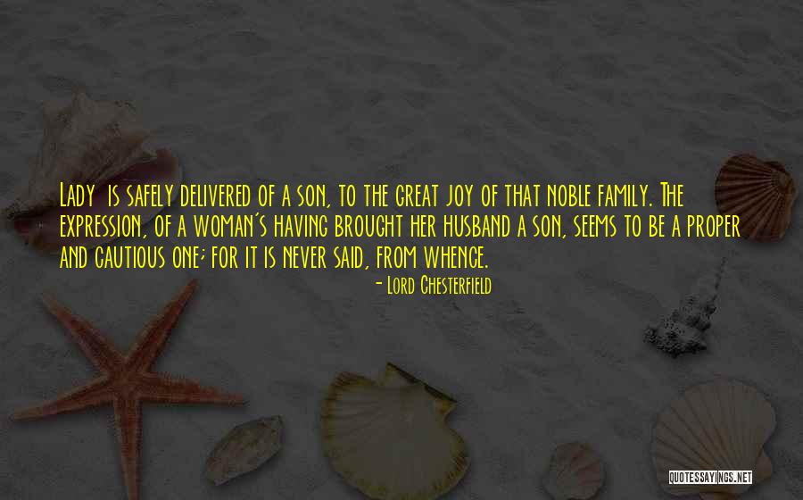 Husband And Son Quotes By Lord Chesterfield Husband And Son Quotes By Lord Chesterfield