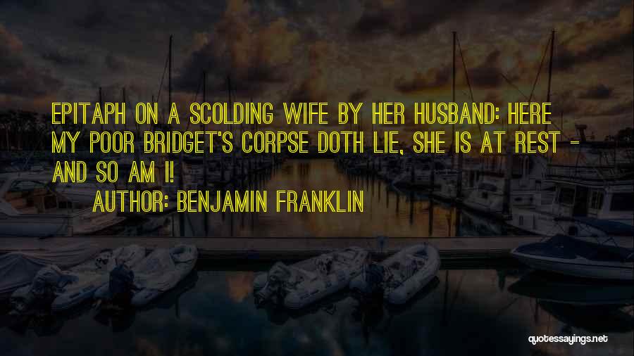 Husband And Wife Quotes By Benjamin Franklin
