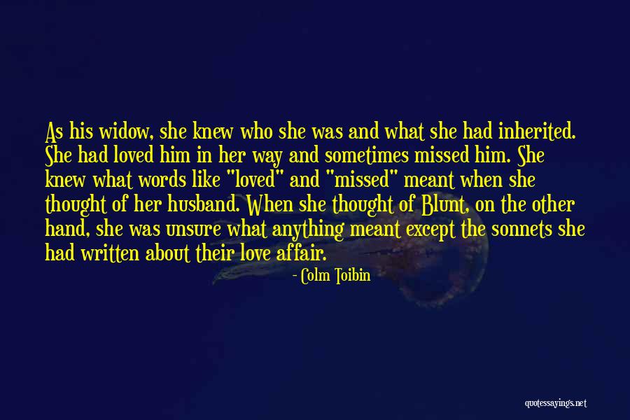 Husband Having An Affair Quotes By Colm Toibin Husband Having An Affair Quotes By Colm Toibin