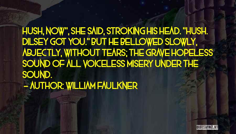 Hush Quotes By William Faulkner