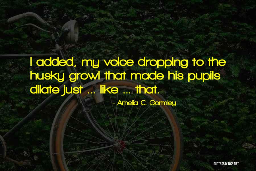 Husky Voice Quotes By Amelia C. Gormley