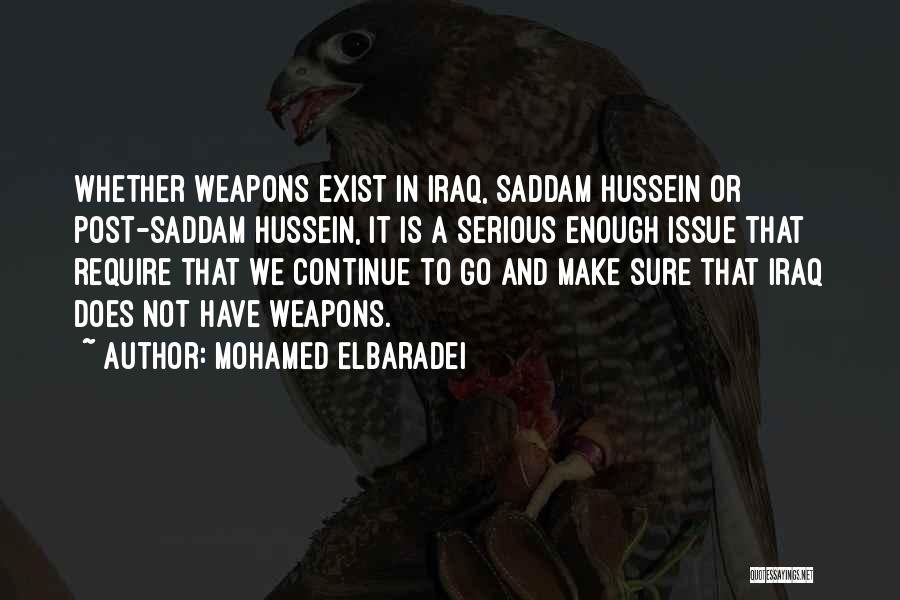 Hussein Quotes By Mohamed ElBaradei