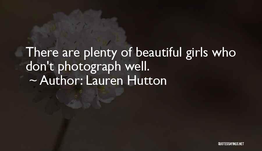 Hutton Quotes By Lauren Hutton