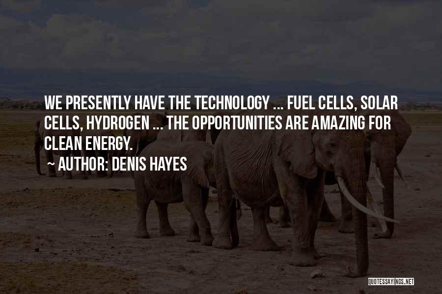 Hydrogen Fuel Cells Quotes By Denis Hayes