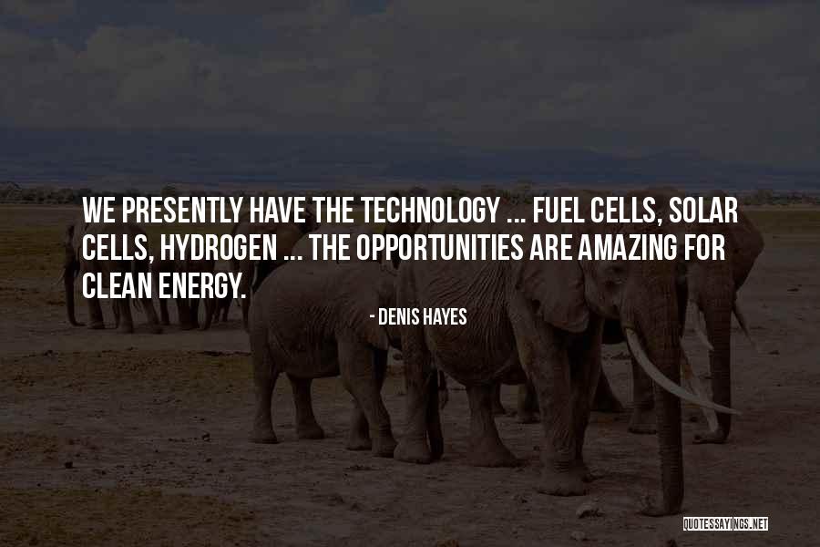 Hydrogen Fuel Cells Quotes By Denis Hayes