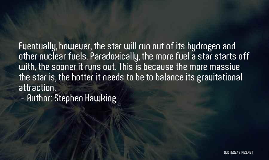 Hydrogen Fuel Quotes By Stephen Hawking