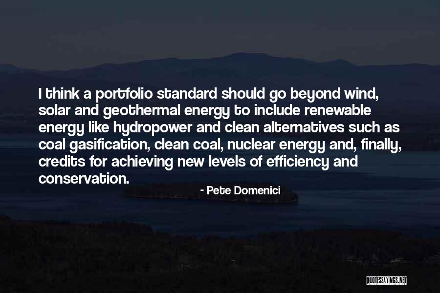 Hydropower Quotes By Pete Domenici