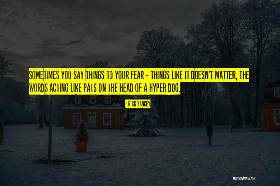 Hyper Dog Quotes By Rick Yancey Hyper Dog Quotes By Rick Yancey