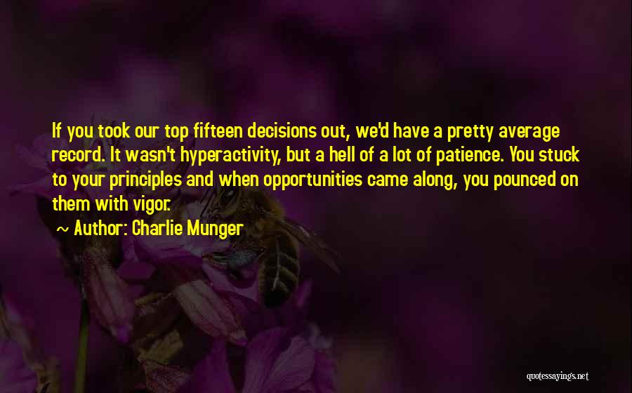 Hyperactivity Quotes By Charlie Munger