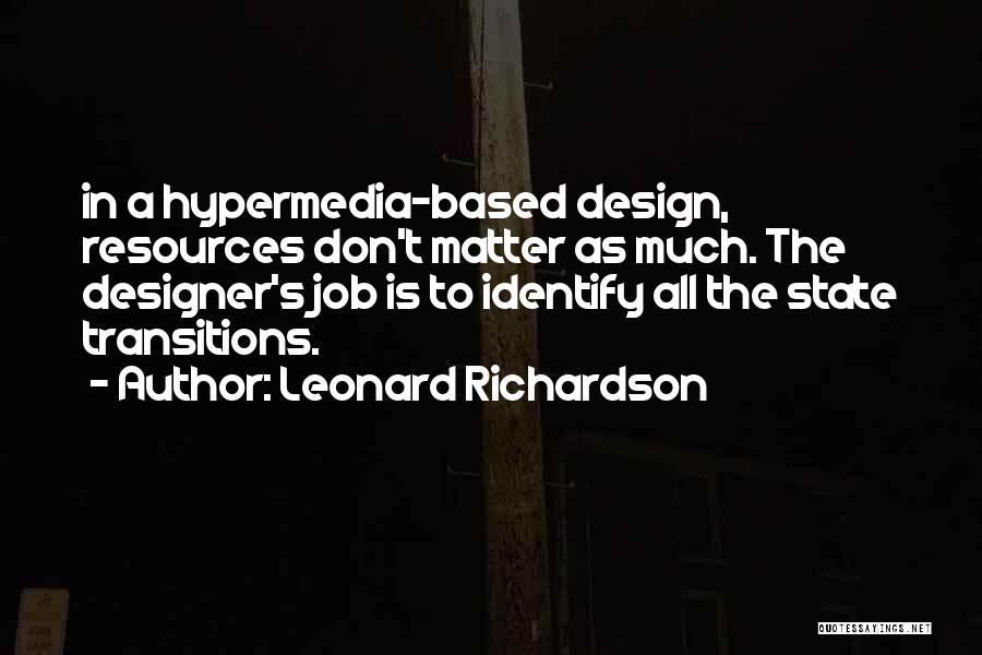 Hypermedia Quotes By Leonard Richardson