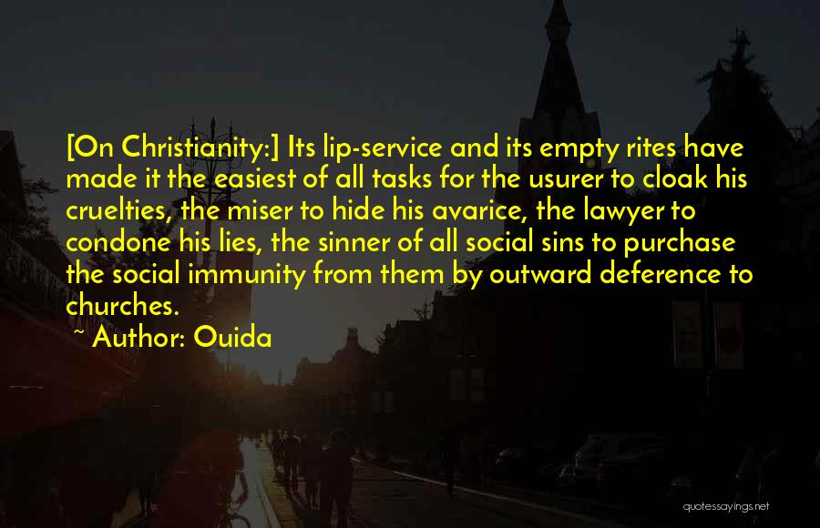 Hypocrisy And Religion Quotes By Ouida