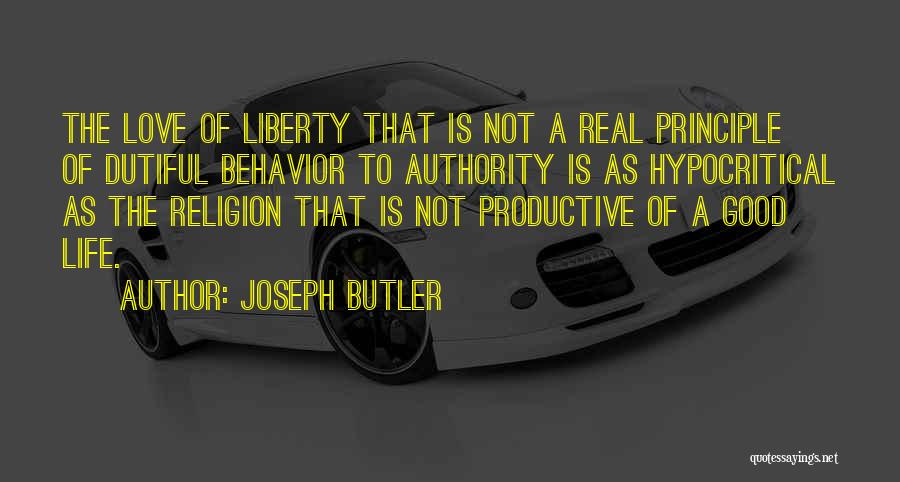 Hypocritical Behavior Quotes By Joseph Butler