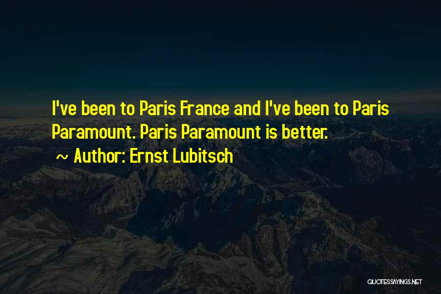 Hypotaxis And Parataxis Quotes By Ernst Lubitsch