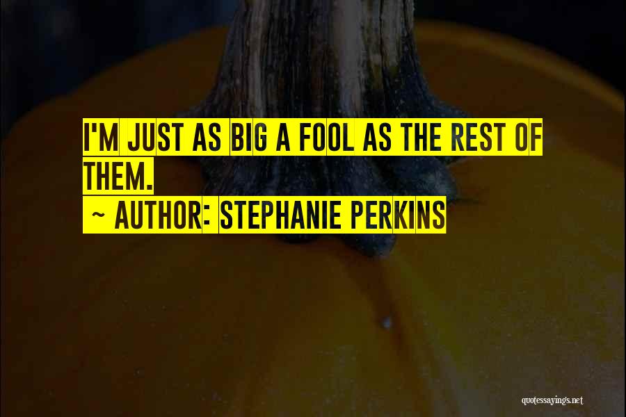 I A M Big Fool Quotes By Stephanie Perkins