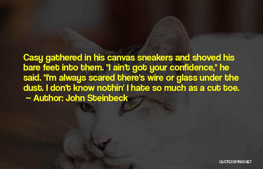 I Ain't Scared Quotes By John Steinbeck