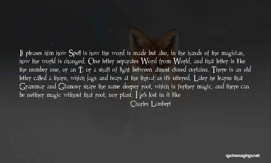 I Almost Lost Him Quotes By Charles Lambert I Almost Lost Him Quotes By Charles Lambert