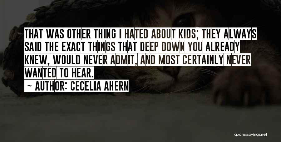 I Already Knew Quotes By Cecelia Ahern