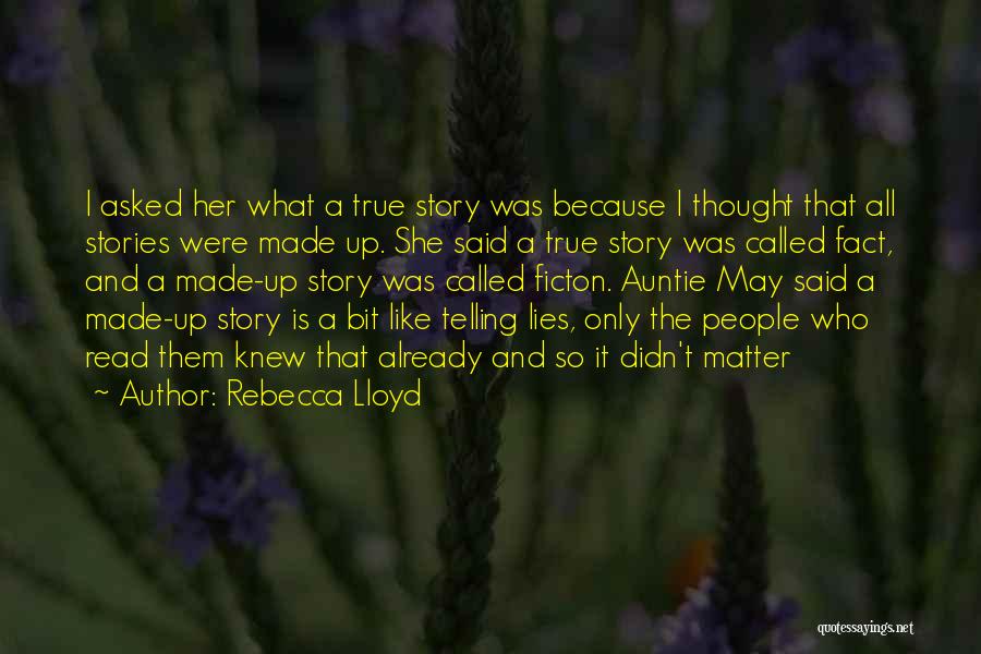 I Already Knew Quotes By Rebecca Lloyd