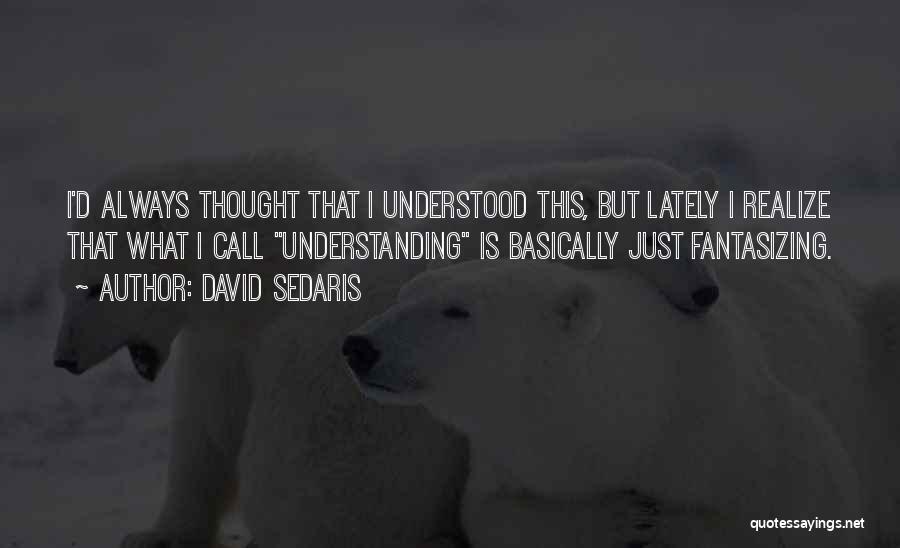 I Always Thought Quotes By David Sedaris