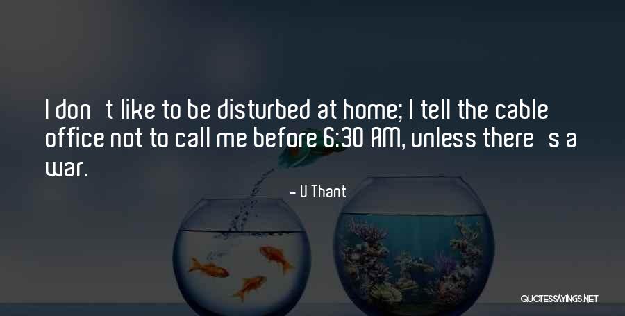 I Am 30 Quotes By U Thant