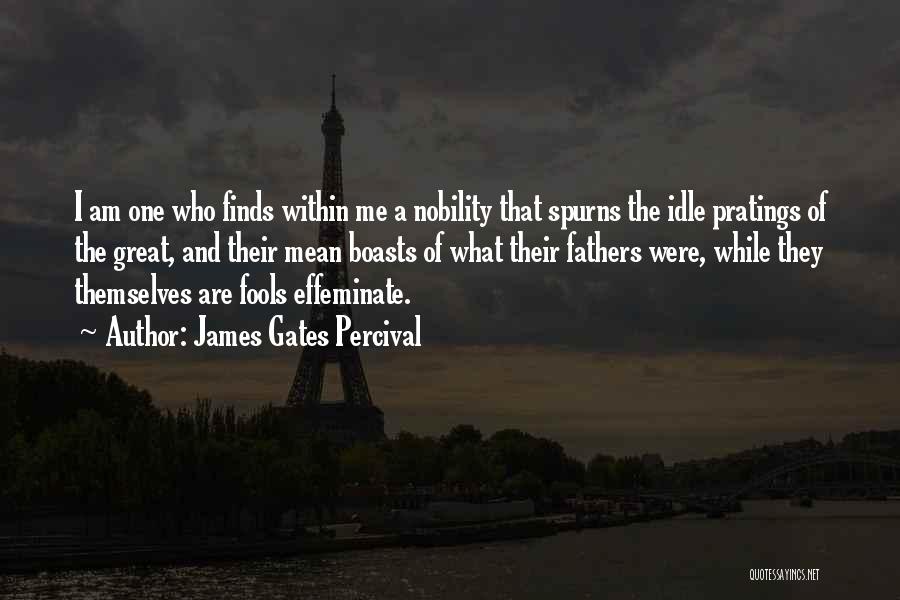 I Am A Fool Quotes By James Gates Percival