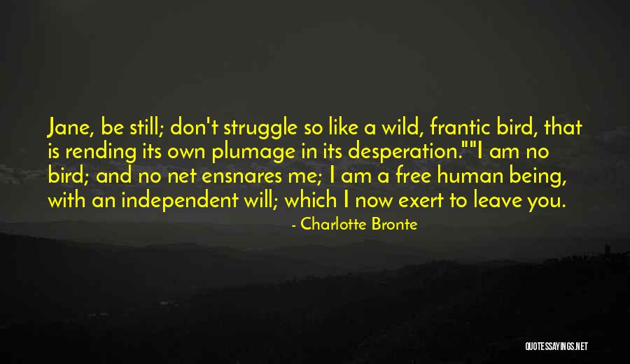 I Am A Free Bird Quotes By Charlotte Bronte