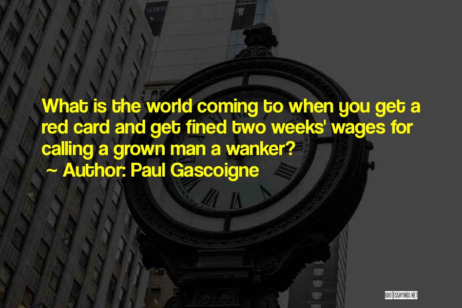 I Am A Grown Man Quotes By Paul Gascoigne