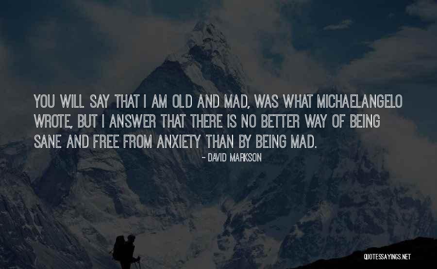 I Am Better Than You Quotes By David Markson I Am Better Than You Quotes By David Markson