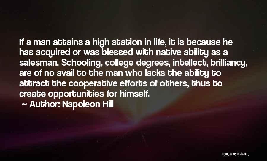 I Am Blessed Because Quotes By Napoleon Hill
