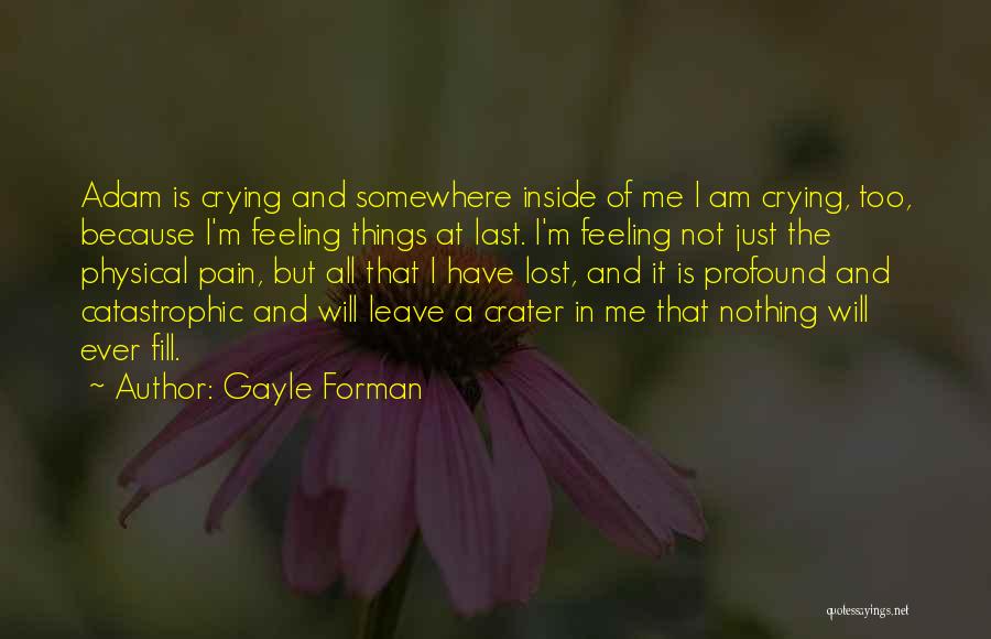 I Am Crying Quotes By Gayle Forman