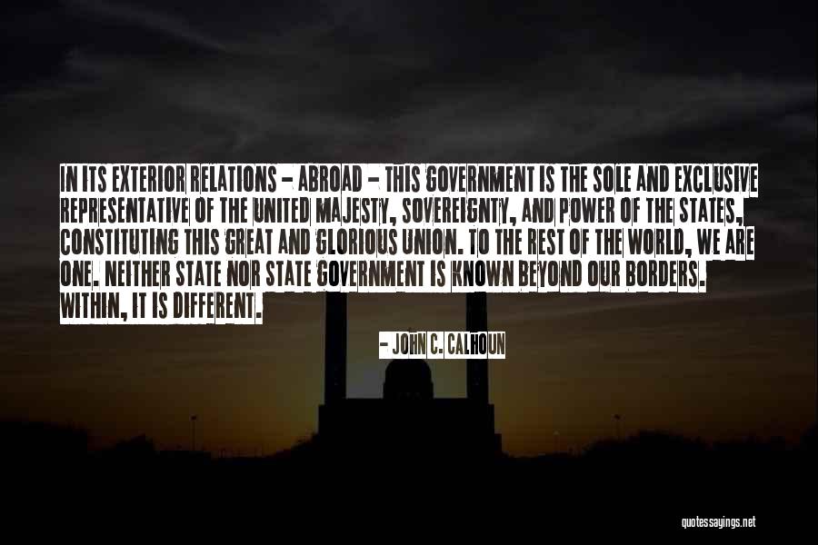 I Am Different From The Rest Quotes By John C. Calhoun I Am Different From The Rest Quotes By John C. Calhoun
