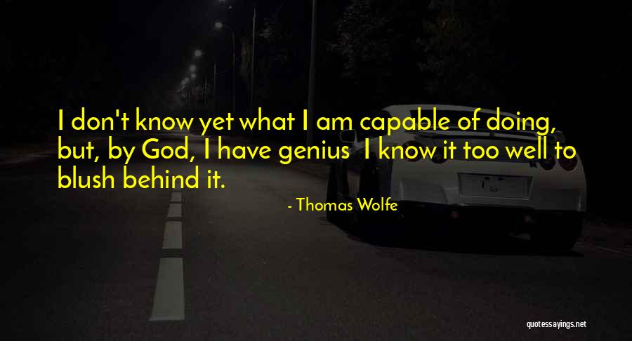 I Am Doing Well Quotes By Thomas Wolfe